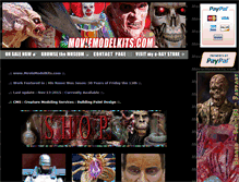 Tablet Screenshot of moviemodelkits.com
